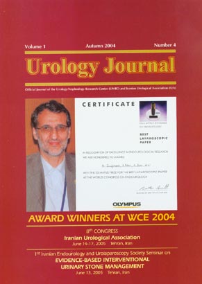 Urology Journal - Volume:1 Issue: 4, Autumn 2004