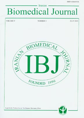 Iranian Biomedical Journal - Volume:9 Issue: 3, Jul 2005