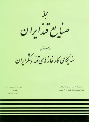 صنایع قند ایران - پیاپی 170 (فروردین - اردیبهشت 1384)