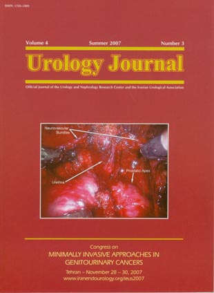 Urology Journal - Volume:4 Issue: 3, Summer 2007