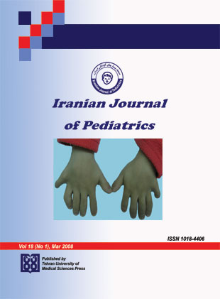 Pediatrics - Volume:18 Issue: 1, 2008
