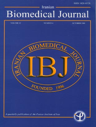 Iranian Biomedical Journal - Volume:12 Issue: 4, Oct 2008