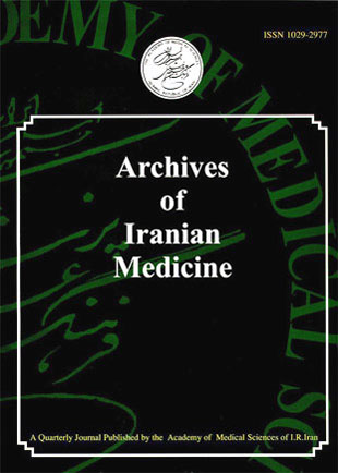 Archives of Iranian Medicine - Volume:13 Issue: 1, Jan 2010