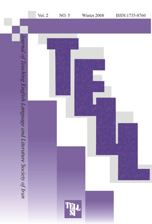 Teaching English Language - Volume:2 Issue: 5, Winter 2008