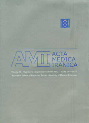 Acta Medica Iranica - Volume:48 Issue: 5, Sep -Oct 2010