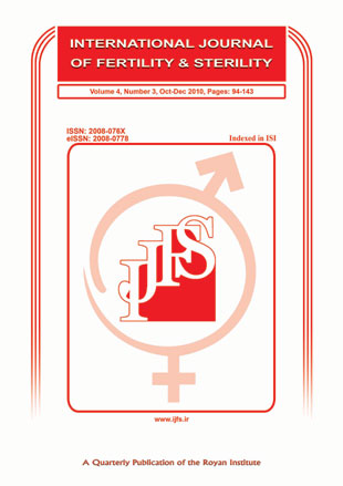 Fertility and Sterility - Volume:4 Issue: 3, Oct&nov 2010
