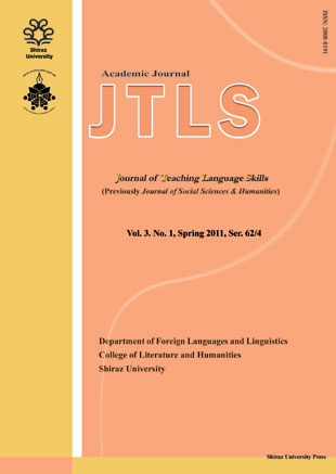 Teaching English as a Second Language Quarterly - Volume:3 Issue: 1, Spring 2011