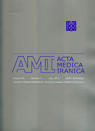 Acta Medica Iranica - Volume:49 Issue: 7, Jul 2011