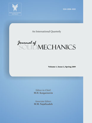 Solid Mechanics - Volume:1 Issue: 2, Spring 2009