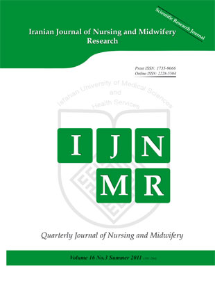 Nursing and Midwifery Research - Volume:16 Issue: 3, Summer 2011