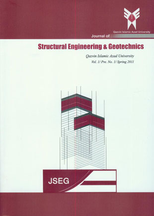Structural Engineering and Geotechnics - Volume:1 Issue: 1, Summer 2011