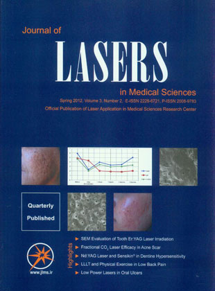 Lasers in Medical Sciences - Volume:3 Issue: 2, spring 2012