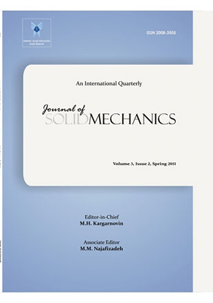 Solid Mechanics - Volume:3 Issue: 2, Spring 2011