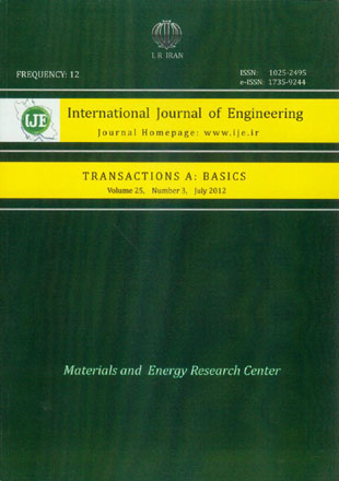 Engineering - Volume:25 Issue: 3, Jul 2012