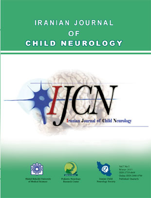 Child Neurology - Volume:7 Issue: 1, Winter 2013