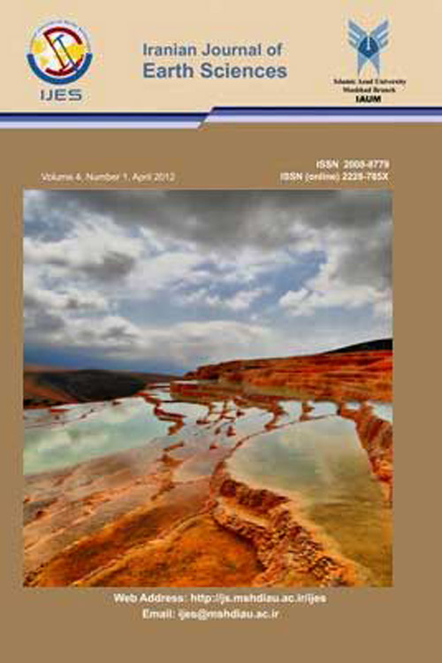 Earth Sciences - Volume:4 Issue: 2, Oct 2012