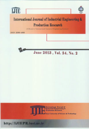 Industrial Engineering and Productional Research - Volume:24 Issue: 2, Jun 2013