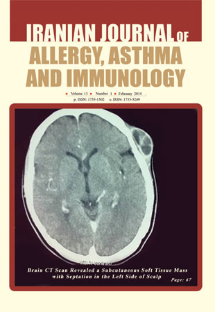 Allergy, Asthma and Immunology - Volume:13 Issue: 2, April 2014