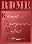 Research and Development in Medical Education - Volume:2 Issue: 2, 2013
