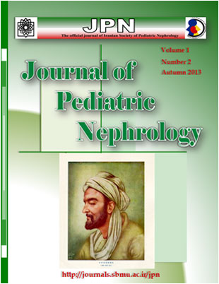 Pediatric Nephrology - Volume:1 Issue: 1, Winter 2013