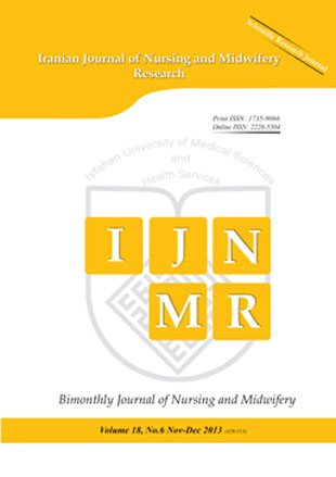 Nursing and Midwifery Research - Volume:18 Issue: 6, Nov-Dec 2013
