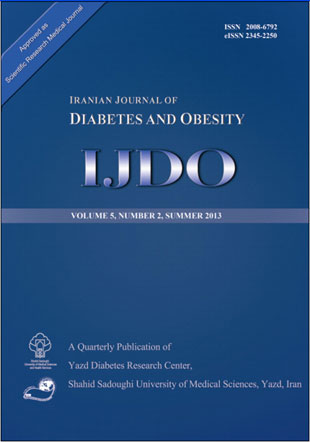 Diabetes and Obesity - Volume:5 Issue: 2, Summer 2013