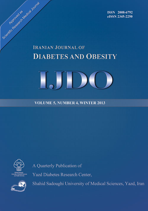 Diabetes and Obesity - Volume:5 Issue: 4, Winter 2013