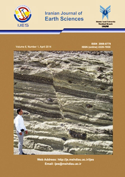 Earth Sciences - Volume:6 Issue: 1, Apr 2014