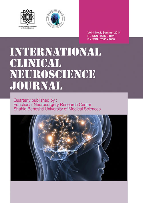 Clinical Neuroscience Journal - Volume:1 Issue: 1, Summer 2014