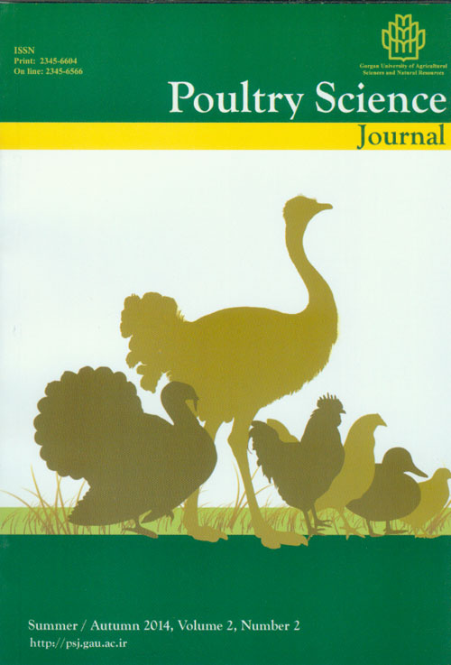 Poultry Science Journal - Volume:2 Issue: 2, Summer-Autumn 2014