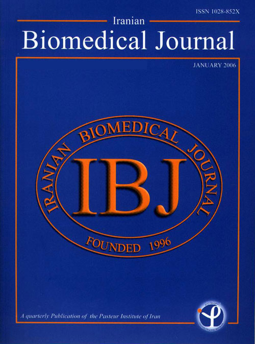Iranian Biomedical Journal - Volume:19 Issue: 2, Apr 2015