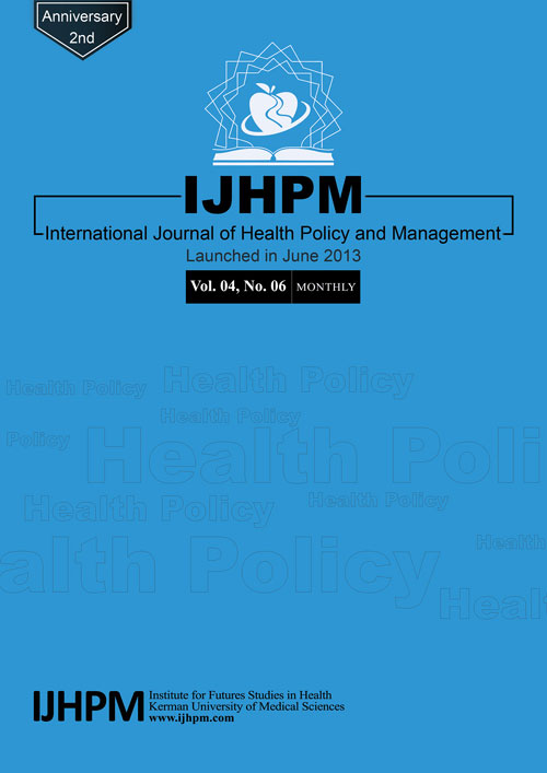 Health Policy and Management - Volume:4 Issue: 6, Jun 2015