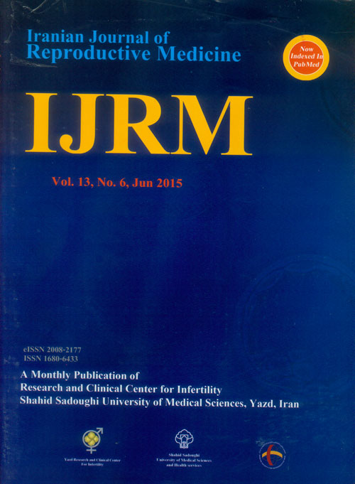 Reproductive BioMedicine - Volume:13 Issue: 6, Jun 2015