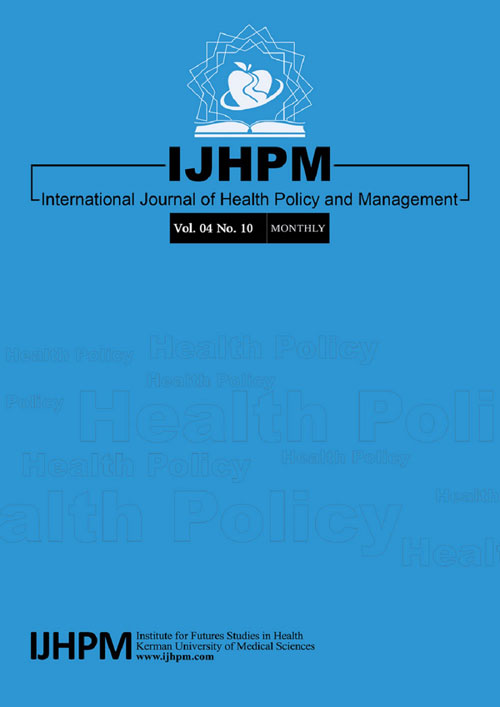 Health Policy and Management - Volume:4 Issue: 10, Oct 2015