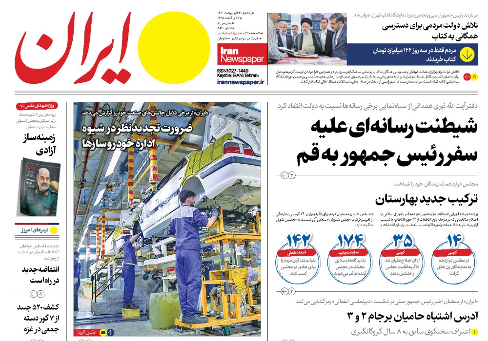 روزنامه ایران، شماره 48110