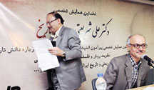 از راست به چپ: هاشم آقاجری و بیژن عبد الکریمی /عکس ها: آیدین رهبر،شرق