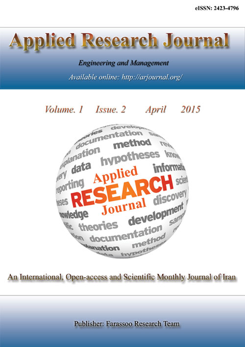 Applied Research - Volume:1 Issue: 2, Apr 2015