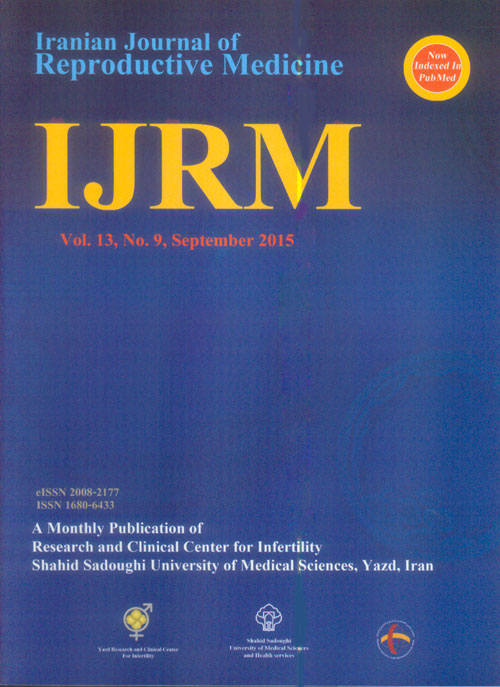 Reproductive BioMedicine - Volume:13 Issue: 9, Sep 2015