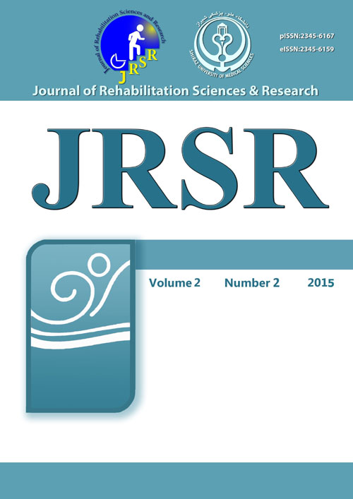 Rehabilitation Sciences and Research - Volume:2 Issue: 2, Jun 2015