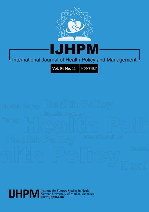 Health Policy and Management - Volume:4 Issue: 11, Nov 2015