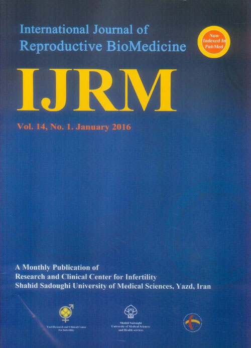 Reproductive BioMedicine - Volume:14 Issue: 1, Jan 2016