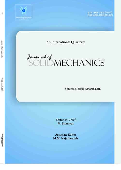 Solid Mechanics - Volume:8 Issue: 1, Winter 2016
