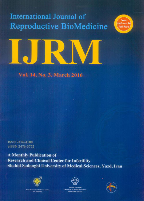 Reproductive BioMedicine - Volume:14 Issue: 3, Mar 2016