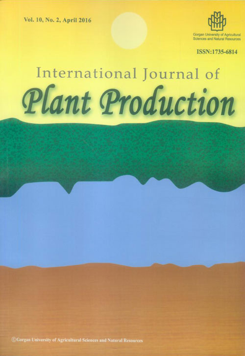 Plant Production - Volume:10 Issue: 2, Apr 2016