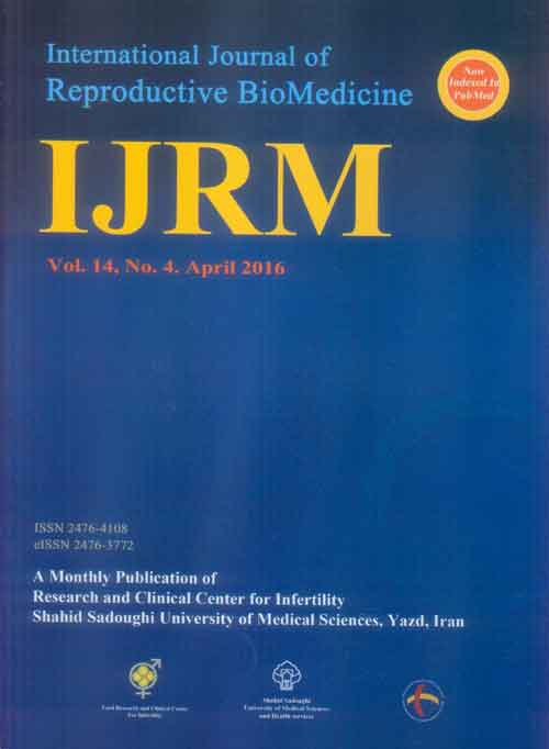 Reproductive BioMedicine - Volume:14 Issue: 4, Apr 2016