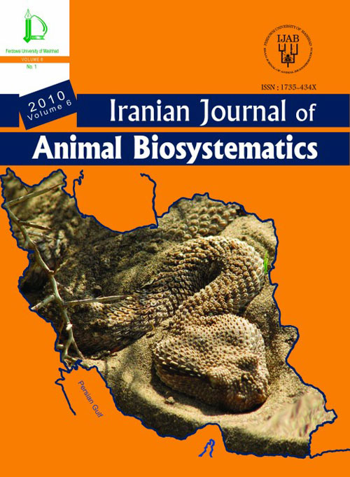 Animal Biosystematics - Volume:11 Issue: 2, Summer-Autumn 2015