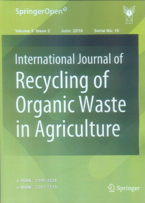 Recycling of Organic Waste in Agriculture - Volume:5 Issue: 2, Spring 2016