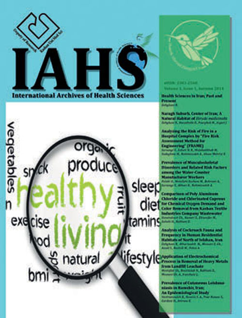 International Archives of Health Sciences - Volume:3 Issue: 3, Jul-Sep 2016