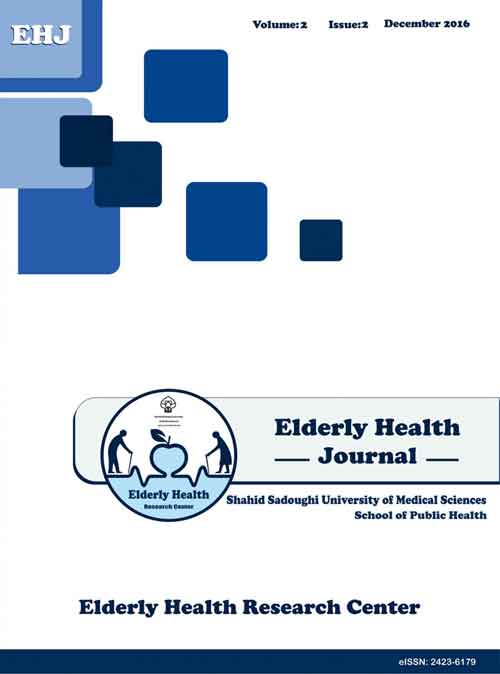 Elderly Health Journal - Volume:2 Issue: 2, Dec 2016