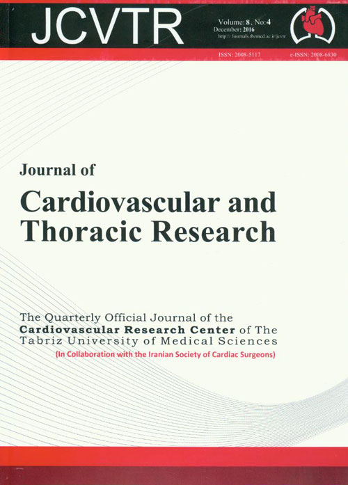 Cardiovascular and Thoracic Research - Volume:8 Issue: 4, Dec 2016